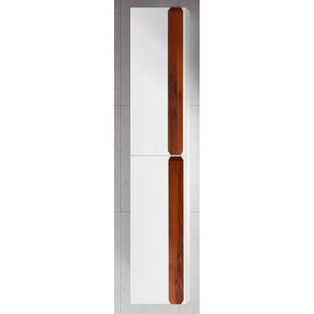 

Пенал BelBagno Aurora 1600-2A-SC-BL-P-L Bianco Lucido, Белый;коричневый