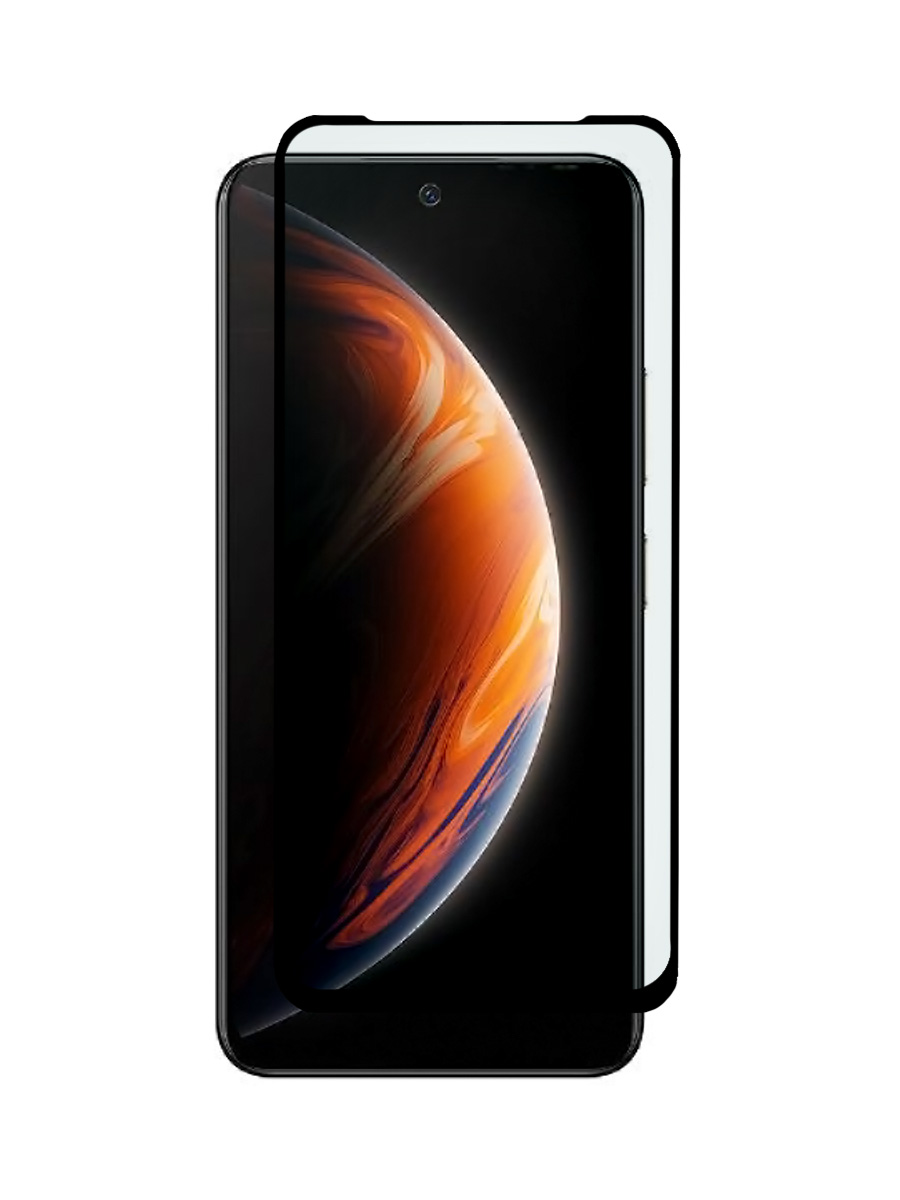 фото Защитное стекло для infinix zero x pro с рамкой черной zibelino