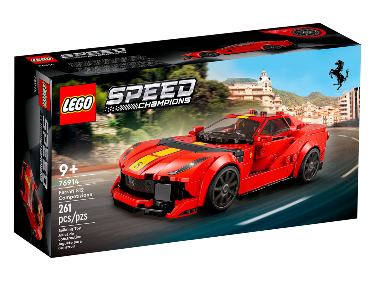 

Конструктор LEGO Чемпионы скорости Ferrari 812 Competizione, 261 деталь, 76914