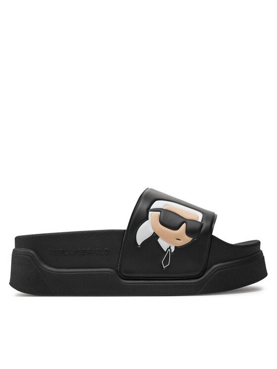 

Сланцы женские Karl Lagerfeld KL88808N черные 39 EU, Черный, KL88808N