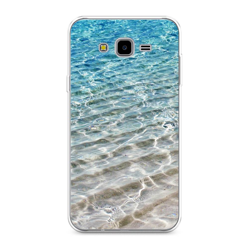 

Чехол Awog на Samsung Galaxy J7 Neo "Волны 10", Голубой, 25350-4