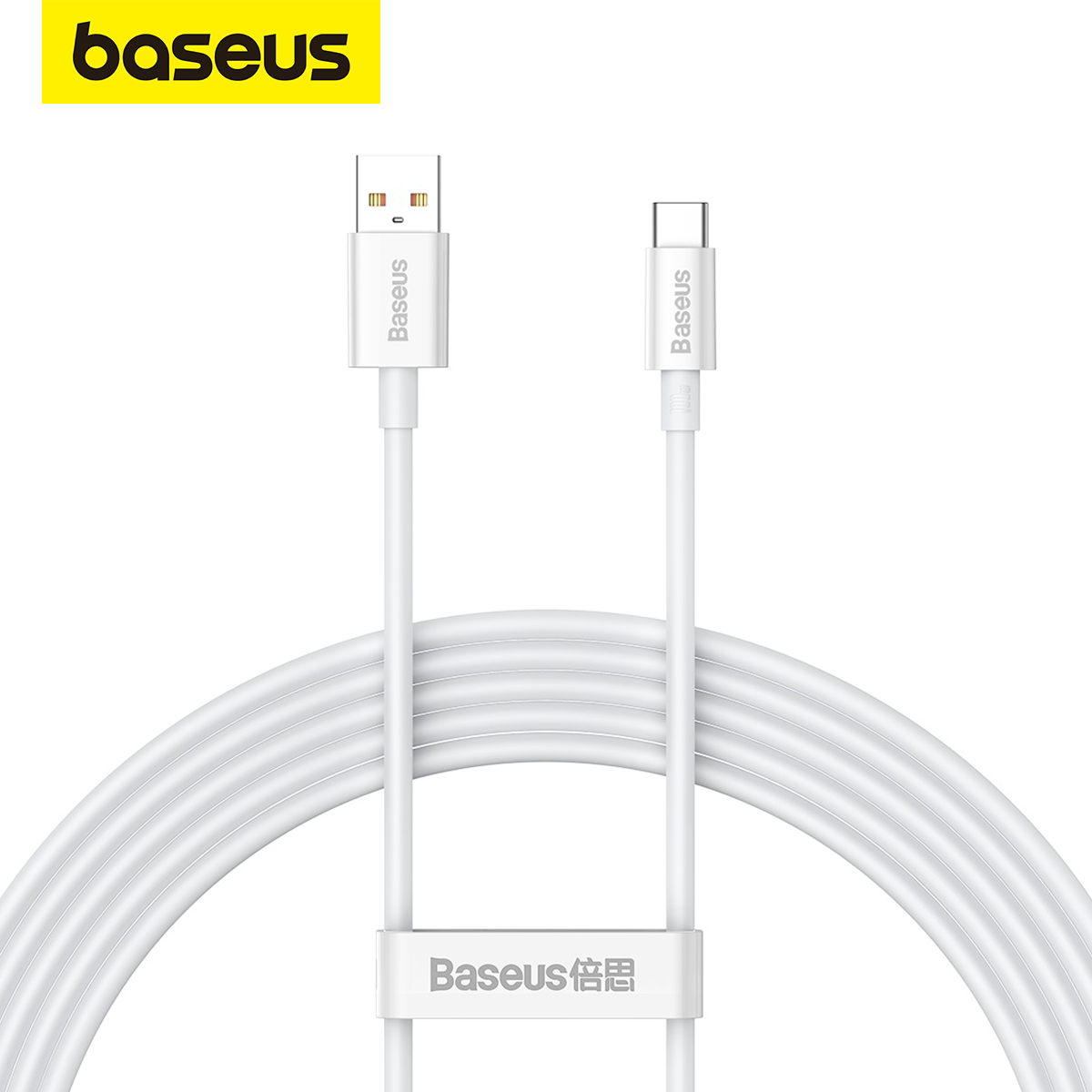 

Кабель Baseus Superior Series Fast Charging Data Cable, USB - Type-C, 100W, 2 м, Белый, , Moon White ,