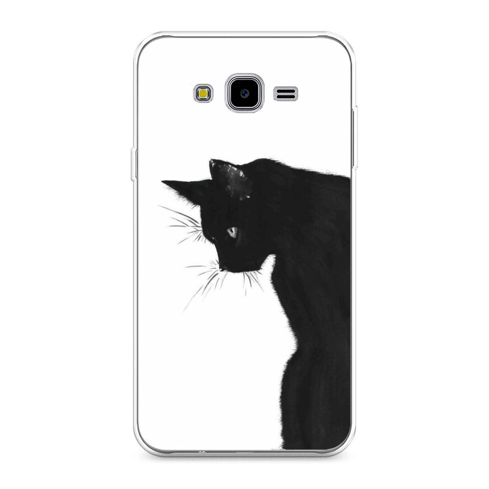 

Чехол Awog на Samsung Galaxy J7 Neo "Black cat", Черный;белый, 25350-1