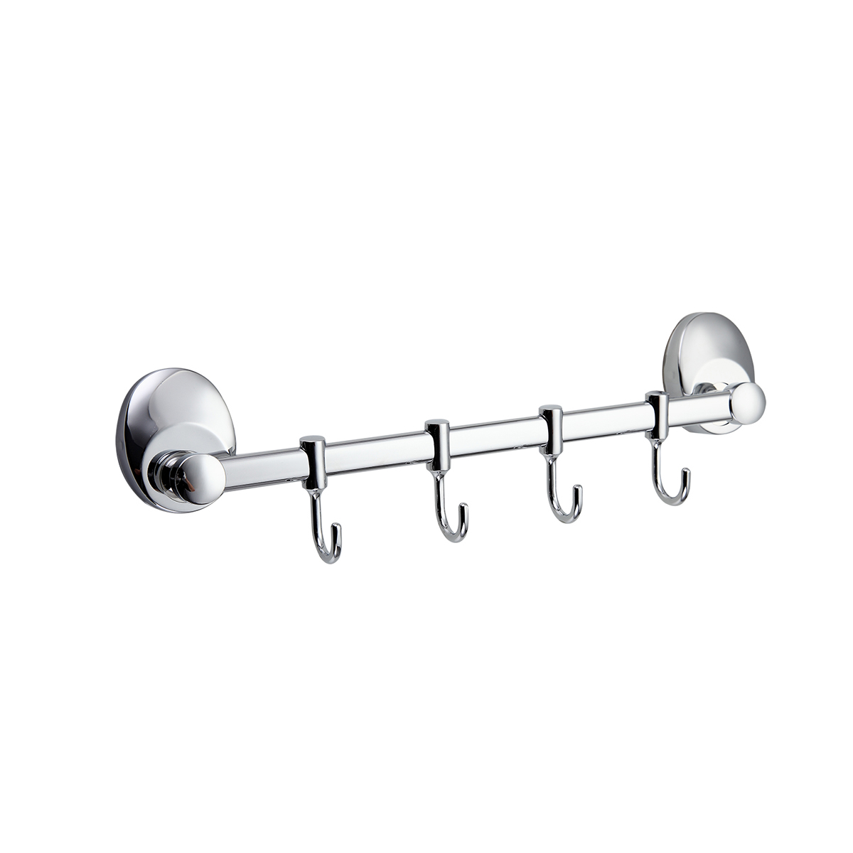фото Вешалка с крючками для ванной frap f1615-4 4 крючка хром