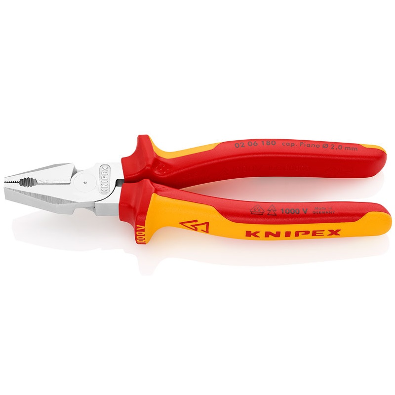 Плоскогубцы Knipex KN-0206180 диэлектр.покр.