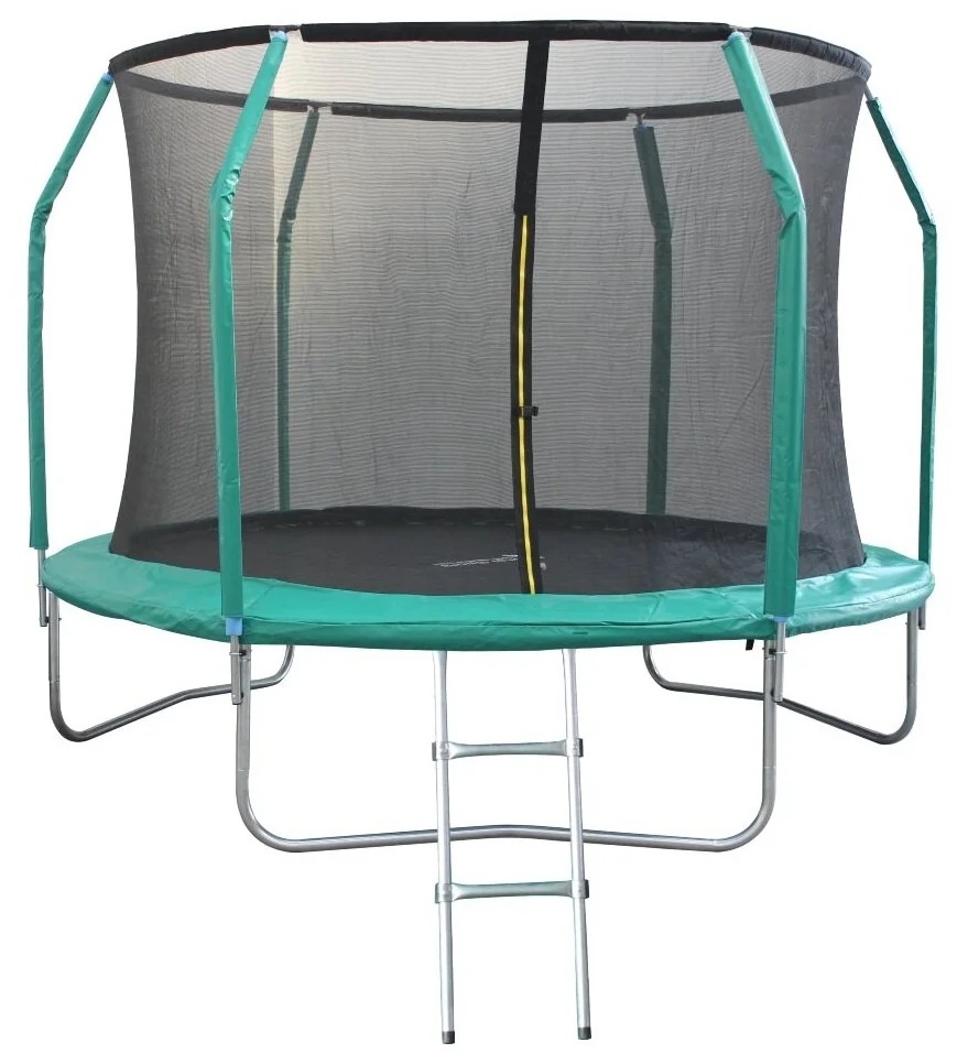 

Батут SportElite GB102011 с сеткой и лестницей 305 см, зеленый, GB102011