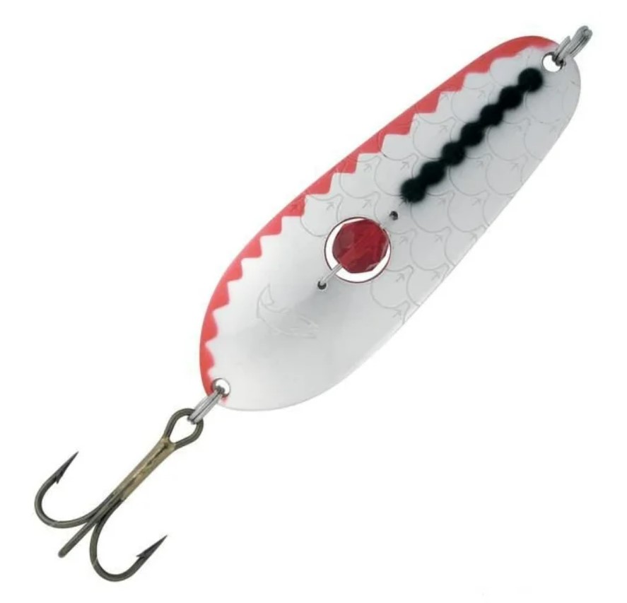 

Блесна Kuusamo Rasanen 70/20 (бусинка) BL/R/S-C, Белый;черный;красный