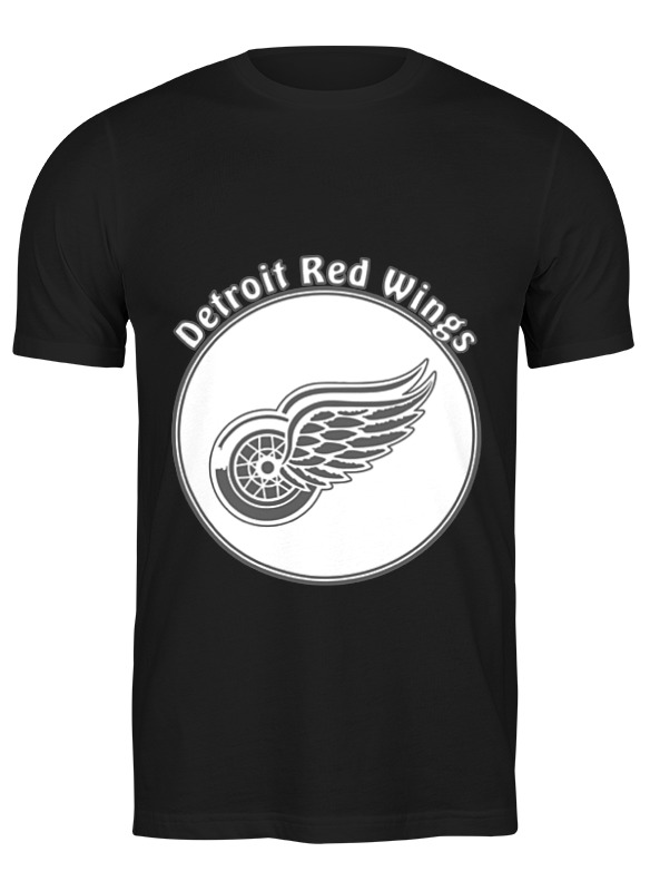 

Футболка мужская Printio Detroit red wings черная M, Черный, Detroit red wings