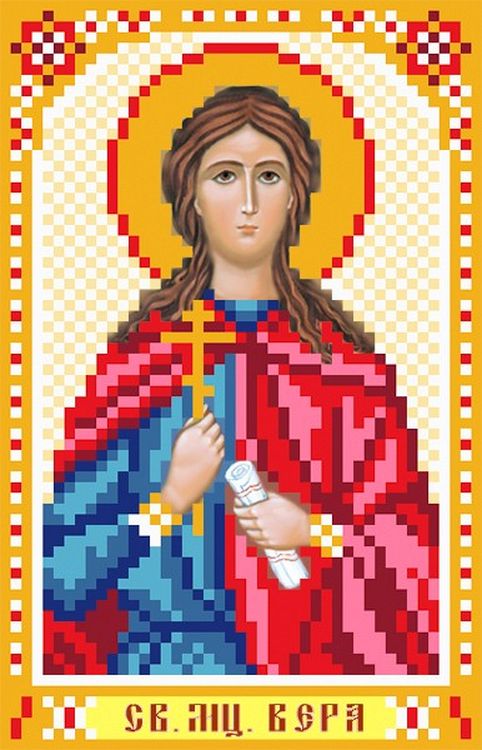 

Рисунок на ткани «Святая Вера»