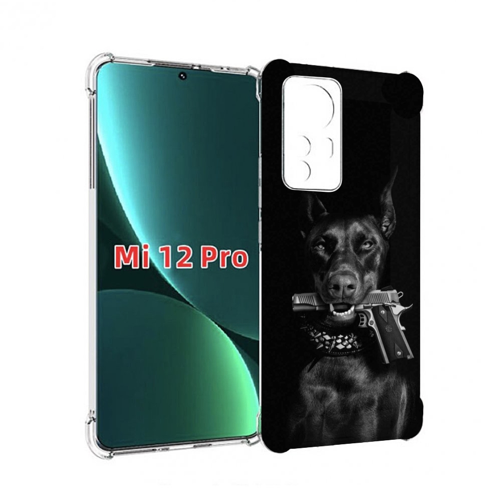 

Чехол MyPads доберман мужской для Xiaomi 12S Pro, Прозрачный, Tocco