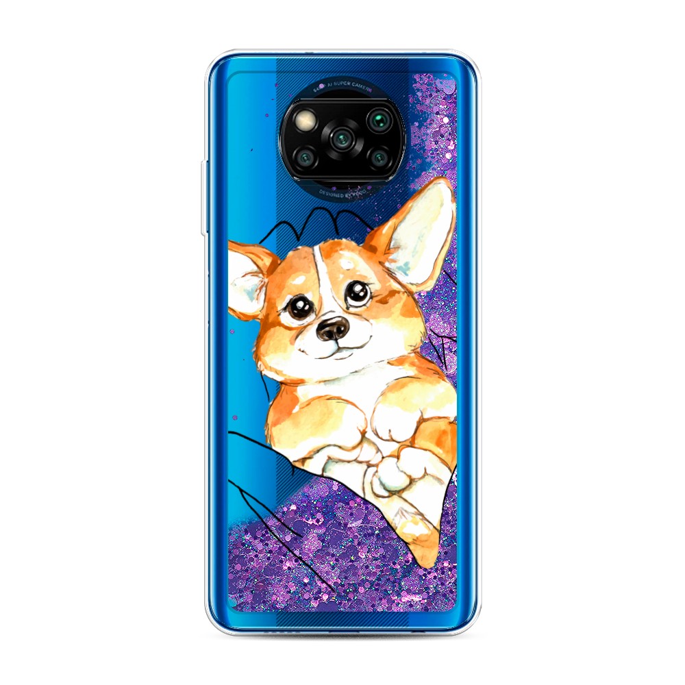 

Чехол Awog на Poco X3/X3 Pro "Корги в ладошках", Разноцветный, 39292-1