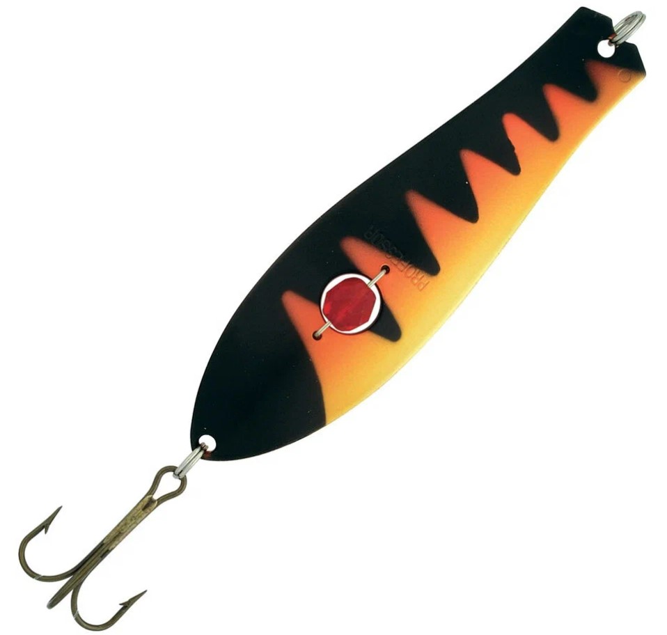 

Блесна Kuusamo Professor 2 90/26 (бусинка) BL/FR/Ye-C, Черный;оранжевый