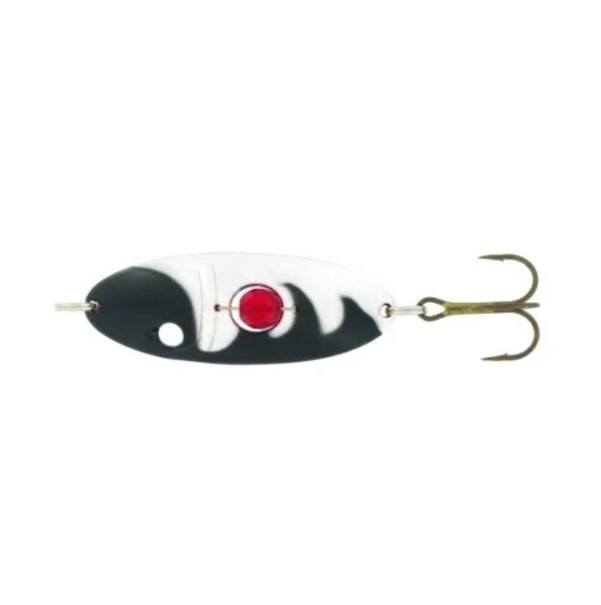 

Блесна Kuusamo Monni 60/15 (бусинка) BL/S-R, Черный;белый