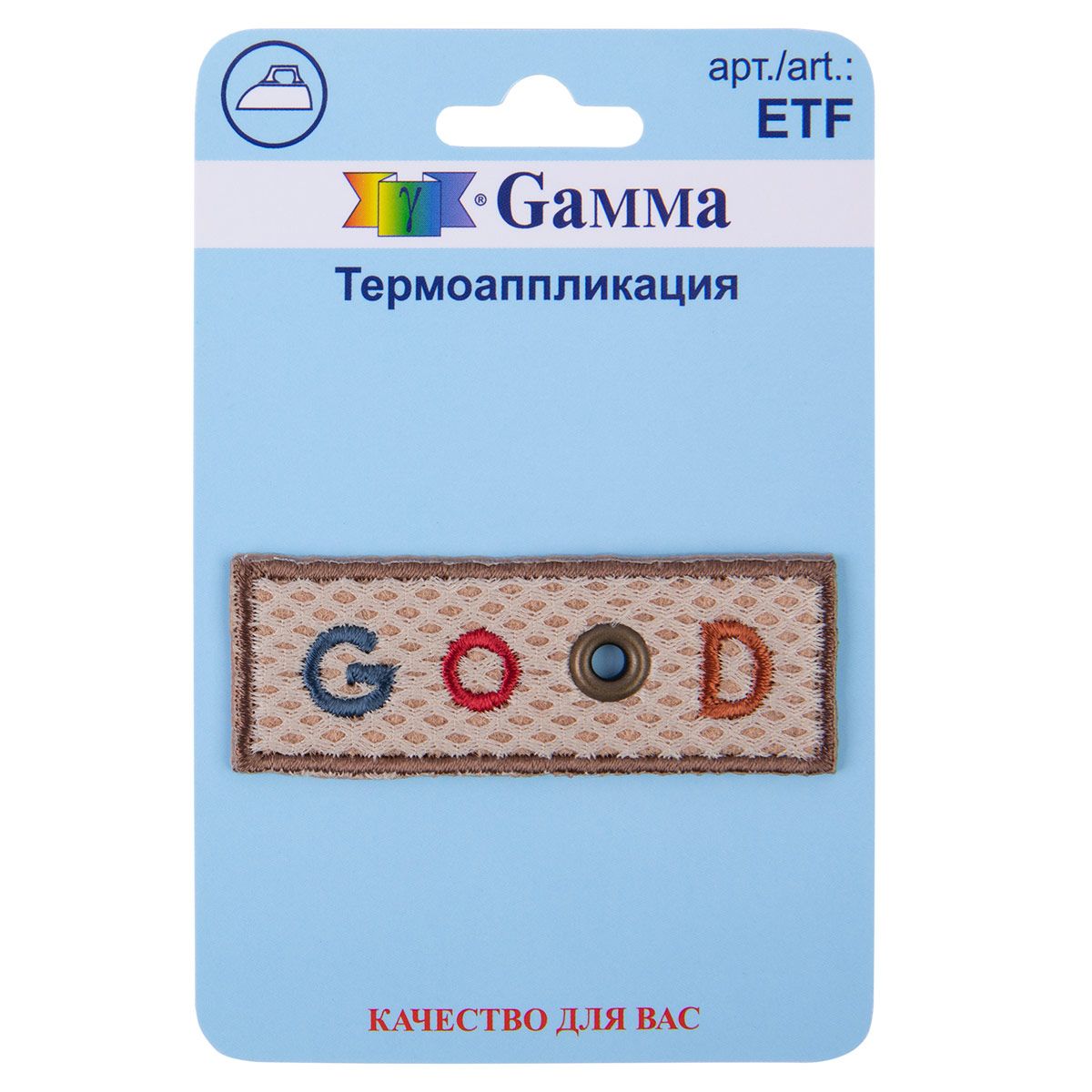 Термоаппликация Gamma ETF 01-246 Good 6 х 2 см