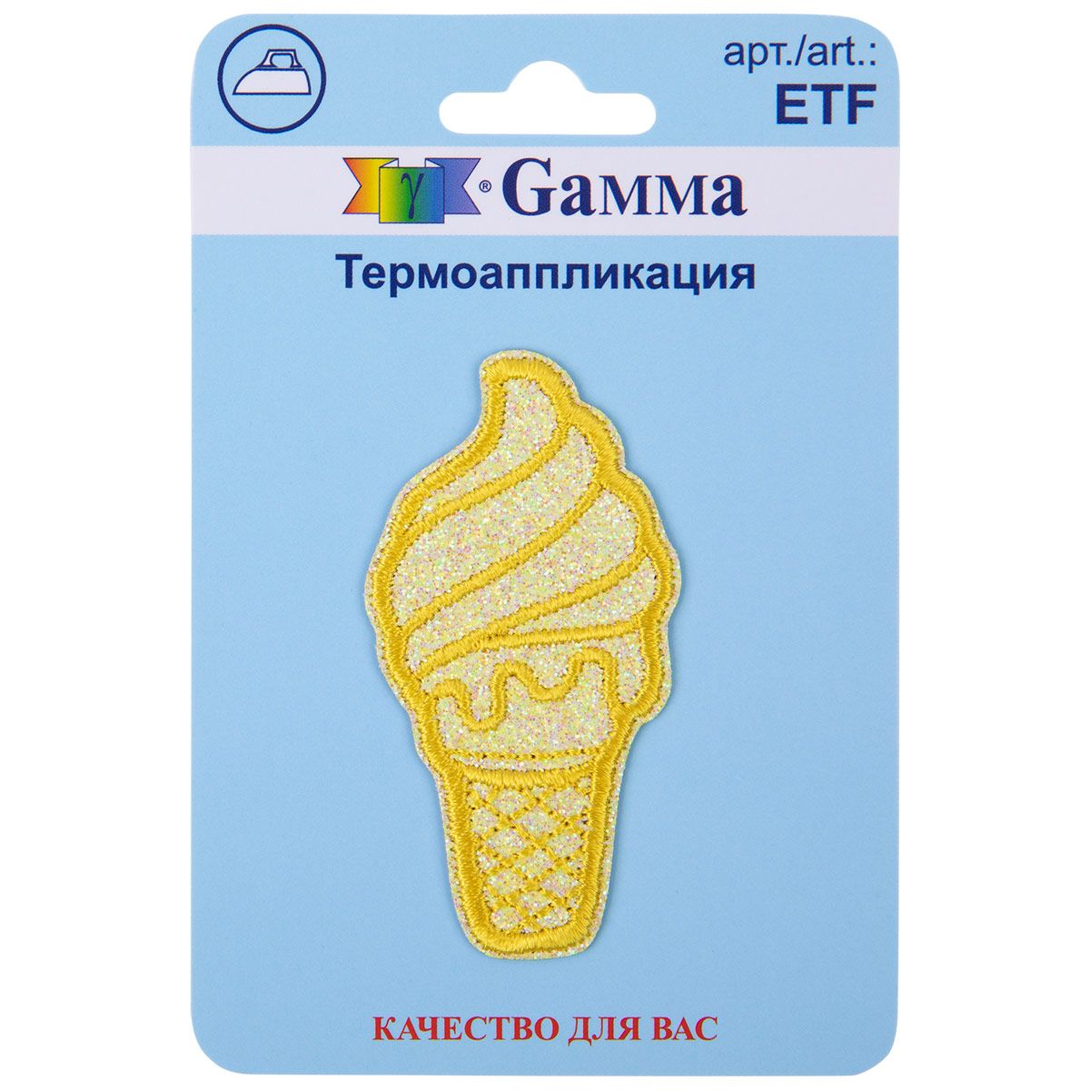 Термоаппликация Gamma ETF 01-244 Мороженое 3 х 6 см