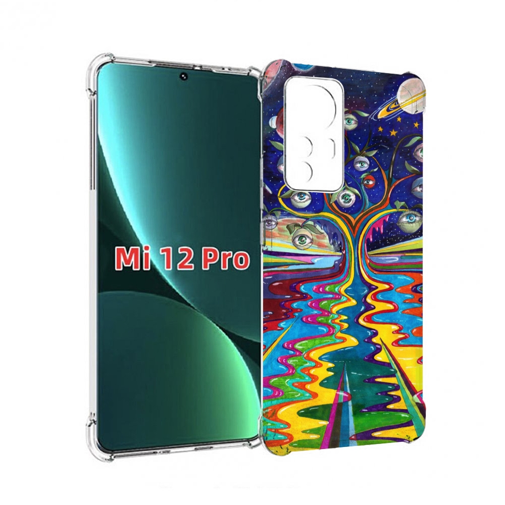 

Чехол MyPads дерево с глазами акварель для Xiaomi 12S Pro, Прозрачный, Tocco