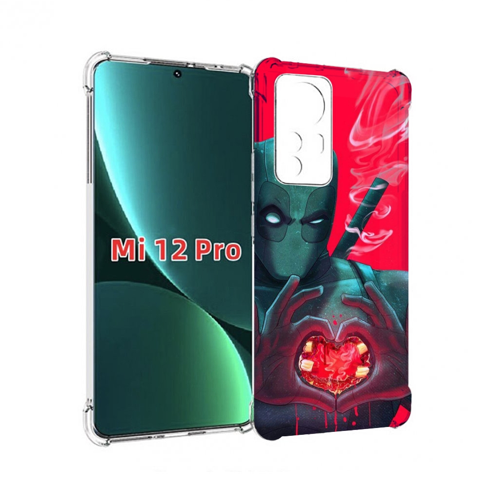 

Чехол MyPads дедпул-в-сердце для Xiaomi 12S Pro, Прозрачный, Tocco
