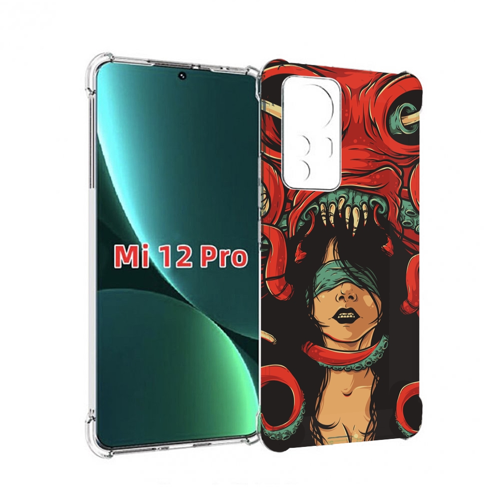 

Чехол MyPads девушку-съедает-осьминог для Xiaomi 12S Pro, Прозрачный, Tocco