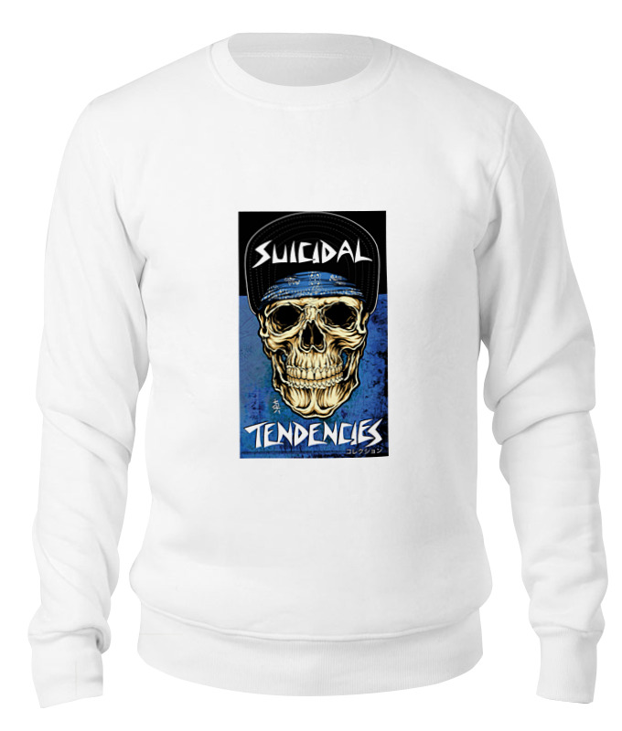 

свитшот унисекс Printio Suicidal tendencies белый M, Suicidal tendencies