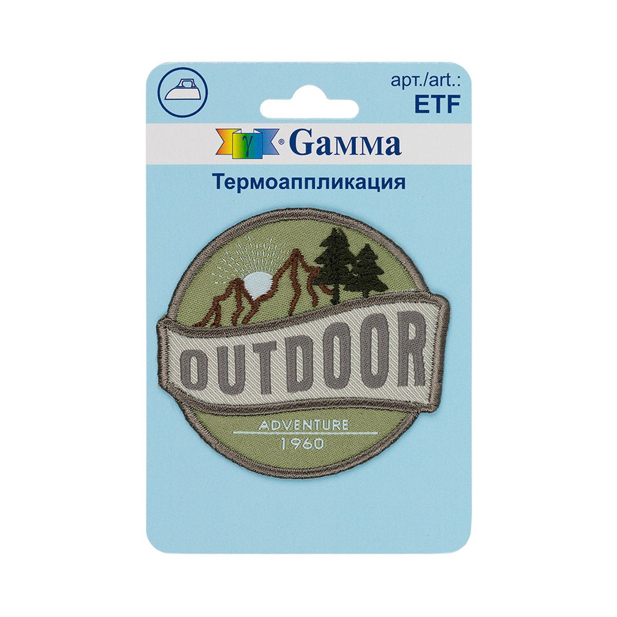 Термоаппликация Gamma ETF 01-228 OUTDOOR 5.8 х 6.3 см