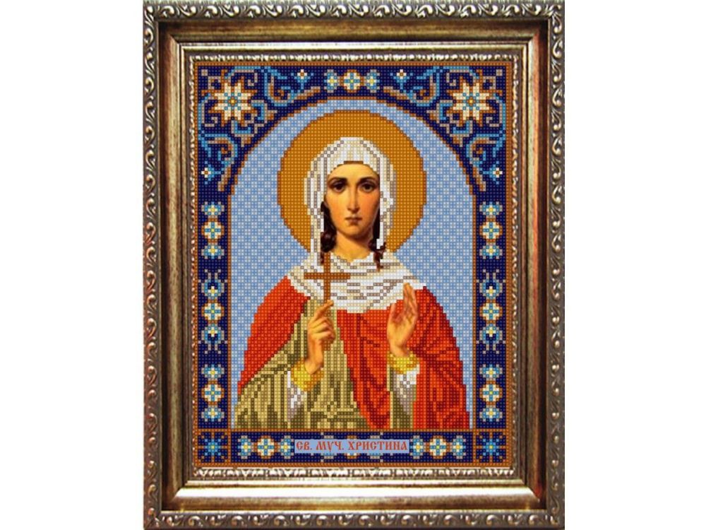 фото Рисунок на ткани «св.христина» конёк