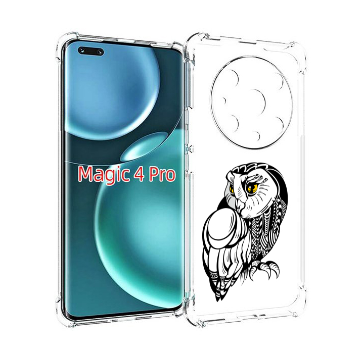 

Чехол MyPads сова-красотка для Honor Magic4 Pro, Прозрачный, Tocco