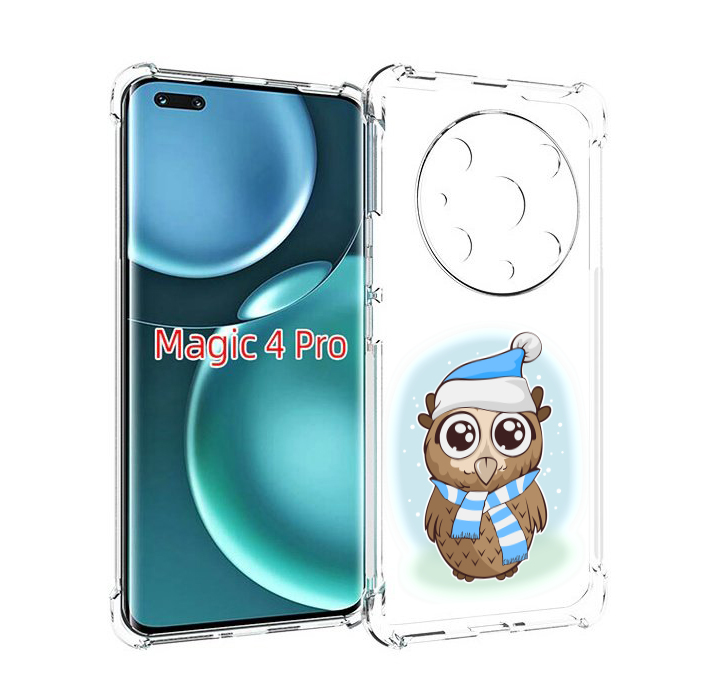 

Чехол MyPads сова-в-шарфике-и-шапке для Honor Magic4 Pro, Прозрачный, Tocco