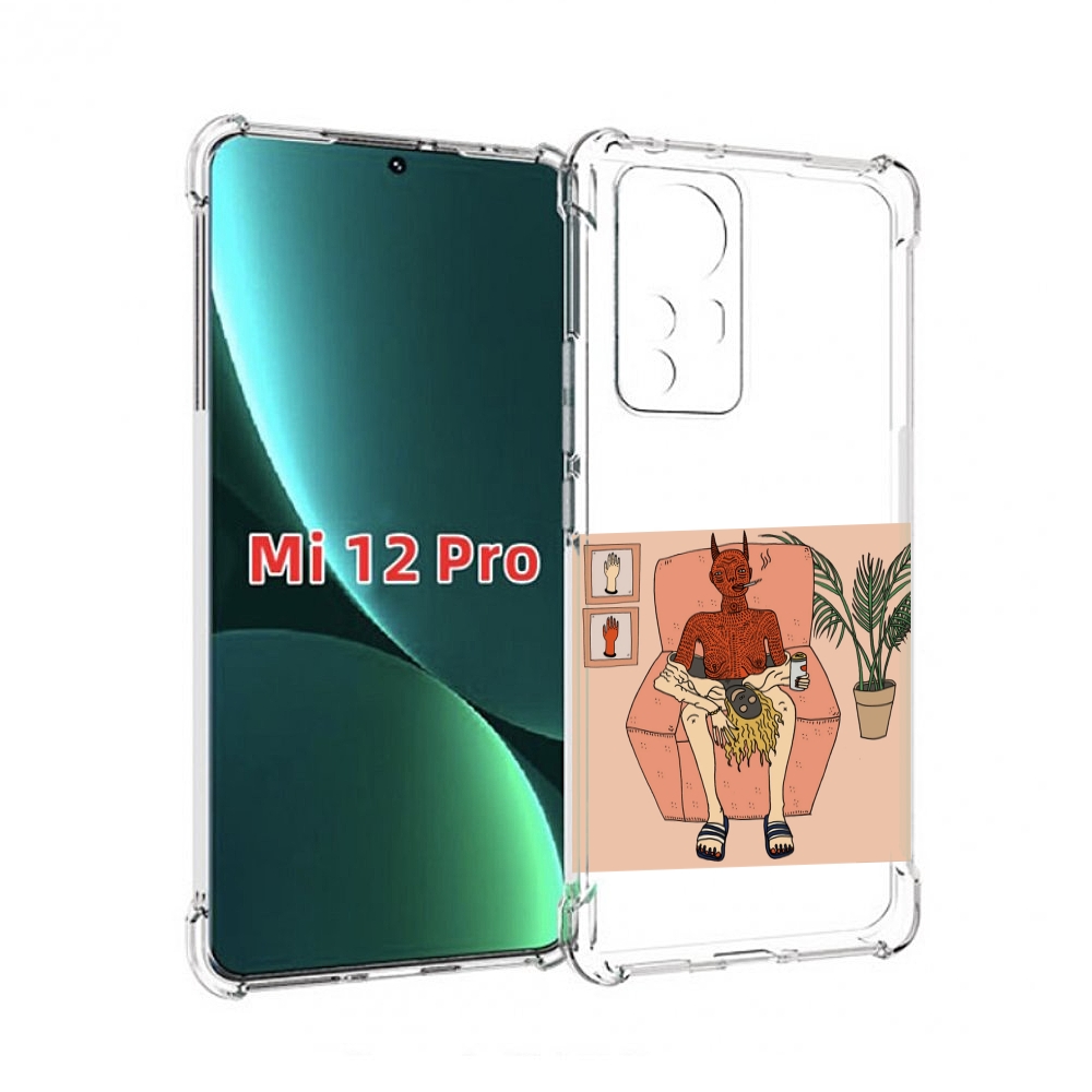 

Чехол MyPads девушка-сняла-кожу для Xiaomi 12S Pro, Прозрачный, Tocco