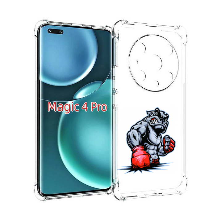 фото Чехол mypads собака-боксер для honor magic4 pro