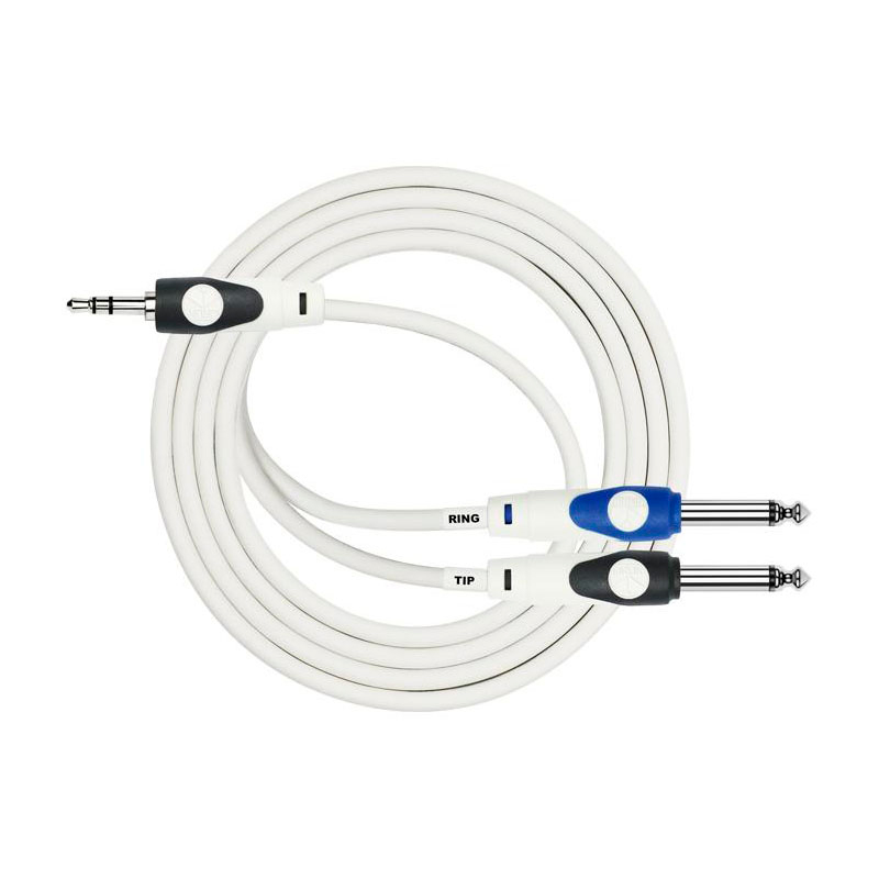 

Кабель аудио 1xMini Jack - 2xJack Kirlin LGY-362L 2M WH 2.0m, LGY-362L 2M WH 2.0m