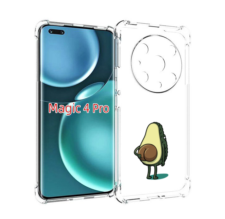 

Чехол MyPads смешной авокадо сзади для Honor Magic4 Pro, Прозрачный, Tocco