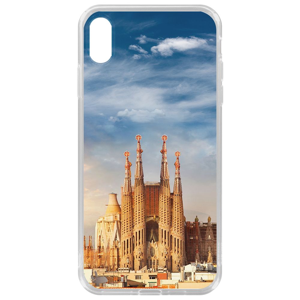 Чехол-накладка Krutoff Clear Case Испания, Саграда Фамилия для iPhone XS Max