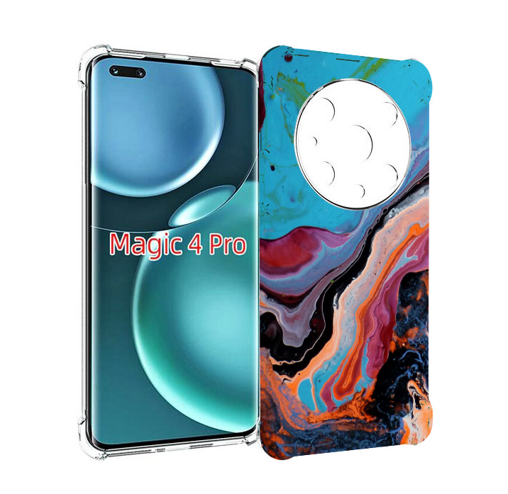 

Чехол MyPads смешанные краски для Honor Magic4 Pro, Прозрачный, Tocco