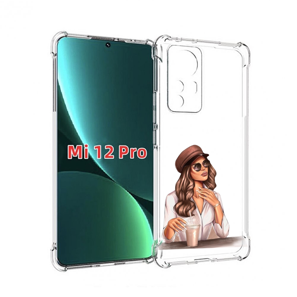 

Чехол MyPads девушка-с-милкшейком женский для Xiaomi 12S Pro, Прозрачный, Tocco