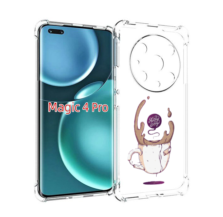 

Чехол MyPads сломанный стаканчик для Honor Magic4 Pro, Прозрачный, Tocco