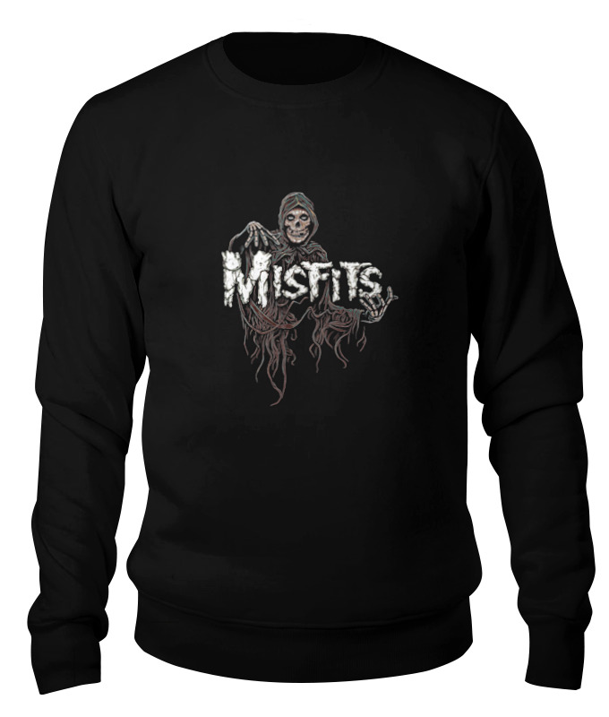 

свитшот унисекс Printio Misfits band черный XL, Misfits band