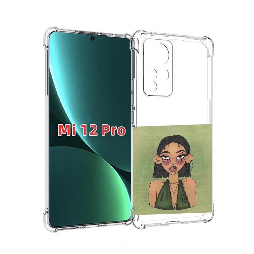 

Чехол MyPads девушка-с-каре-и-тату для Xiaomi 12S Pro, Прозрачный, Tocco