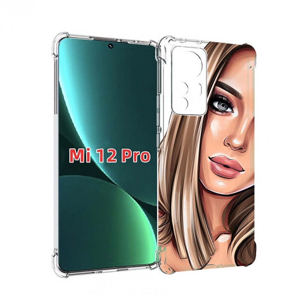 

Чехол MyPads девушка-с-каре женский для Xiaomi 12S Pro, Прозрачный, Tocco