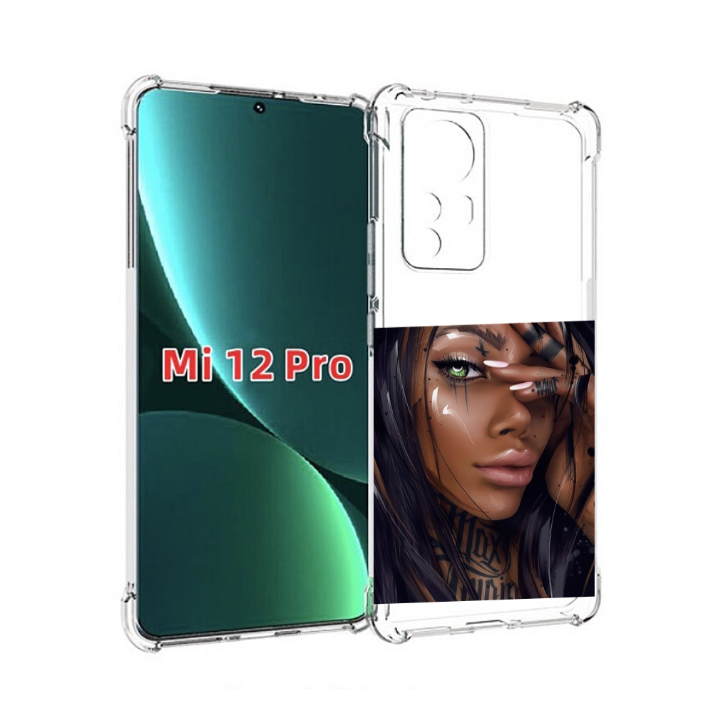

Чехол MyPads девушка-с-зелеными-глазами-яркими для Xiaomi 12S Pro, Прозрачный, Tocco