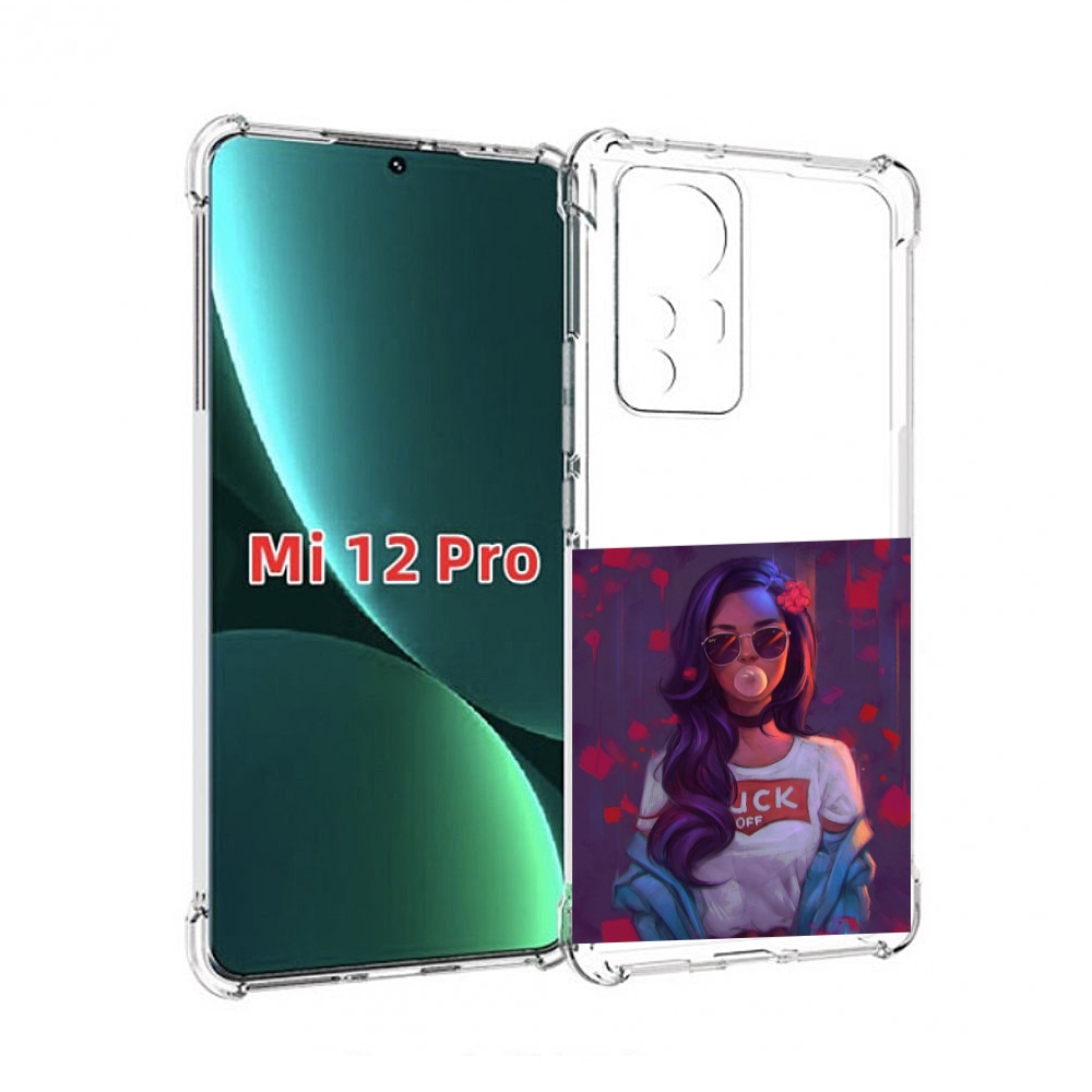 

Чехол MyPads девушка-с-жвачкой женской для Xiaomi 12S Pro, Прозрачный, Tocco