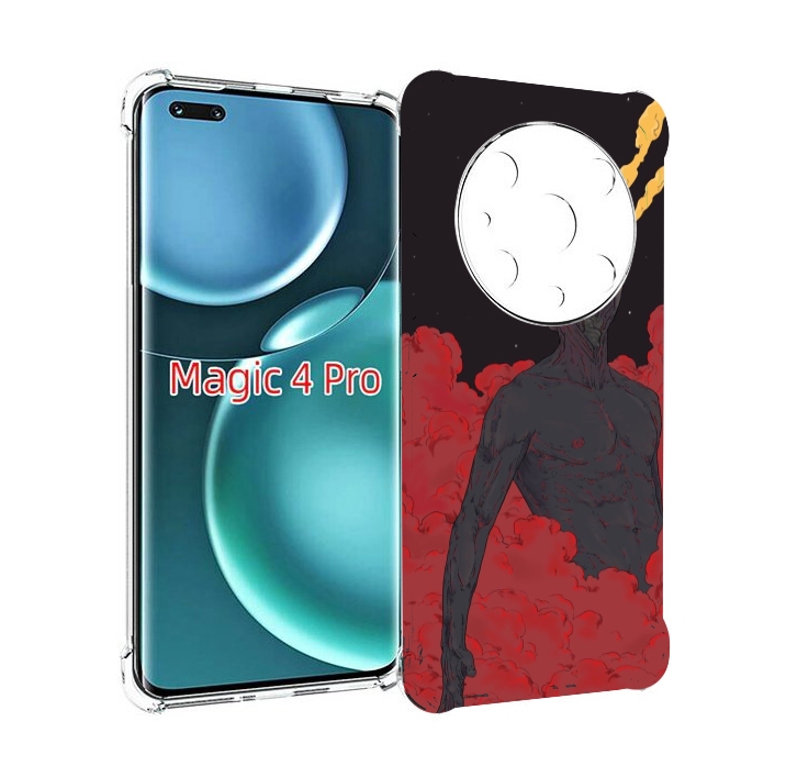 

Чехол MyPads скелет в красном дыму для Honor Magic4 Pro, Прозрачный, Tocco