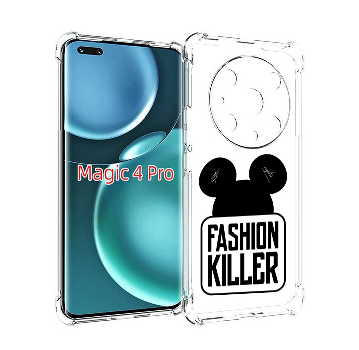 

Чехол MyPads силуэт-микки-мауса для Honor Magic4 Pro, Прозрачный, Tocco
