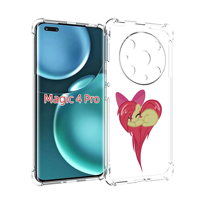 

Чехол MyPads сердце-из-пони для Honor Magic4 Pro, Прозрачный, Tocco