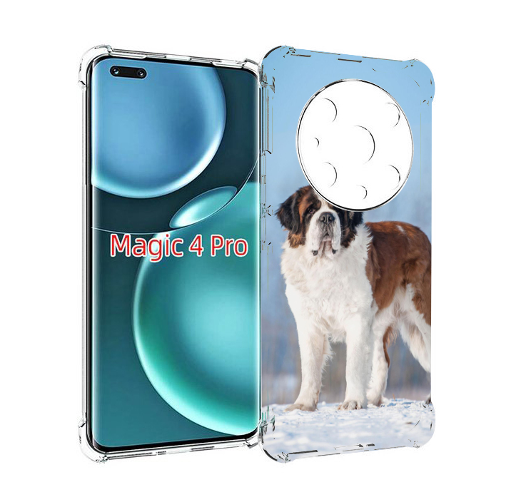 

Чехол MyPads сенбернар для Honor Magic4 Pro, Прозрачный, Tocco