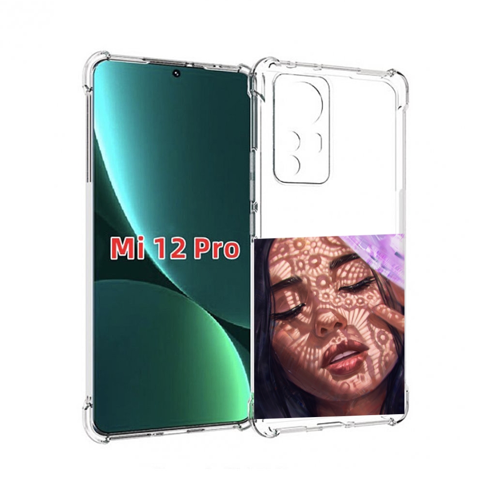 

Чехол MyPads девушка-под-кружевами женский для Xiaomi 12S Pro, Прозрачный, Tocco