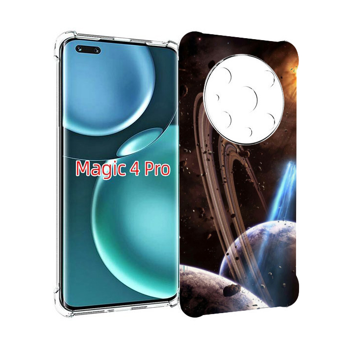 

Чехол MyPads сатурн в космосе для Honor Magic4 Pro, Прозрачный, Tocco