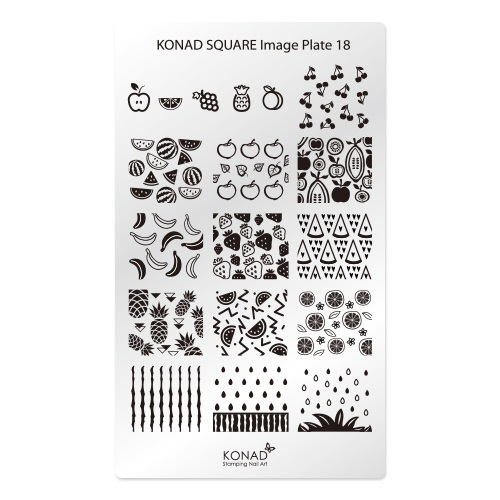 

Пластины прямоугольные для маникюра Konad Square Image Plate18