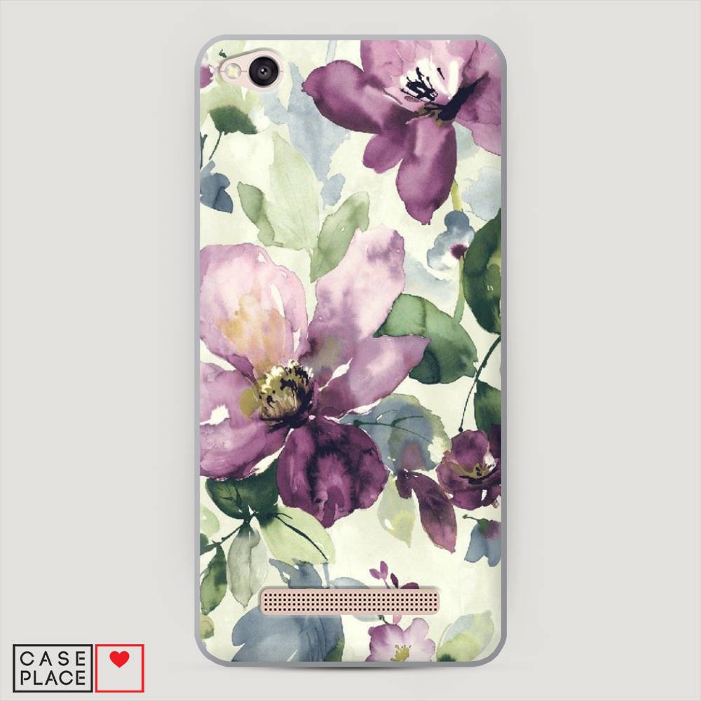 

Пластиковый чехол "Сиреневые цветы-акварель" на Xiaomi Redmi 4A