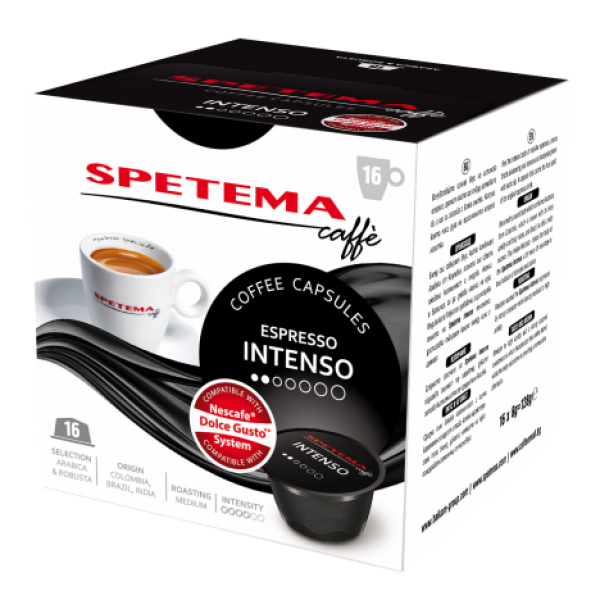 

Кофе в капсулах Spetema Intenso Dolce Gusto, box 16 шт х 6 гр., 11.04.357