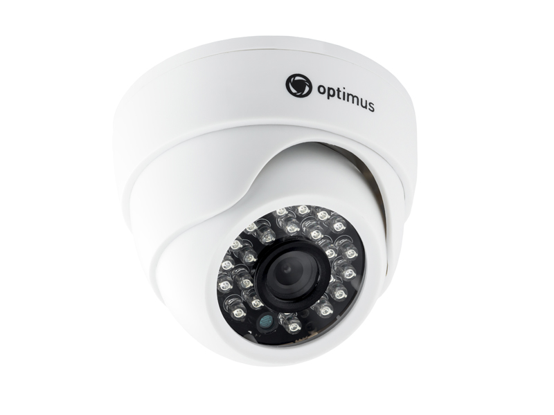 Видеокамера 2.1МП AHD купольная 2.8мм внутренняя (AHD-H022.1(2.8)_V.2) Optimus CCTV